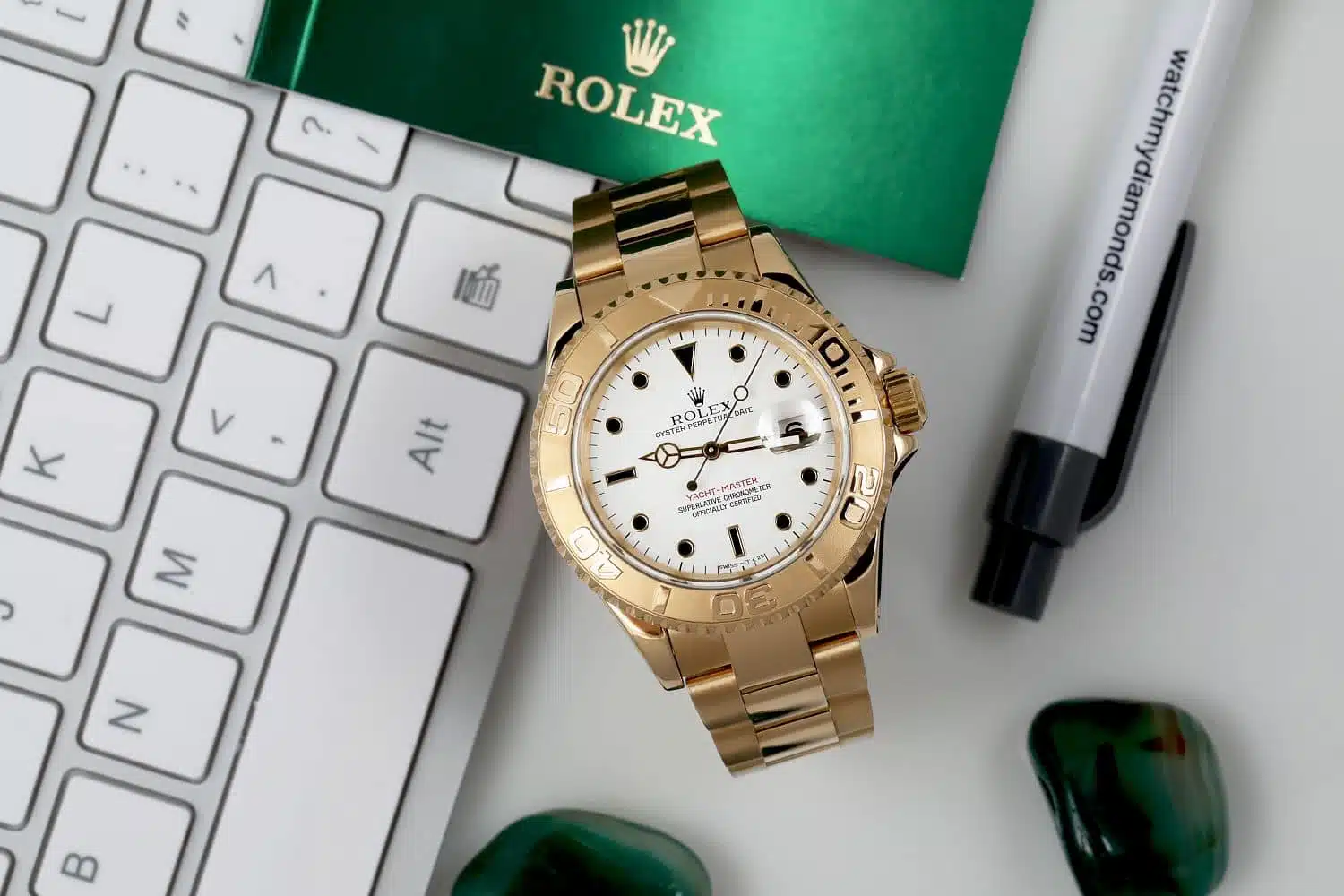 Rolex Yacht-Master 40 18K Yellow Gold Oyster 40MM Watch 16628 – image 3