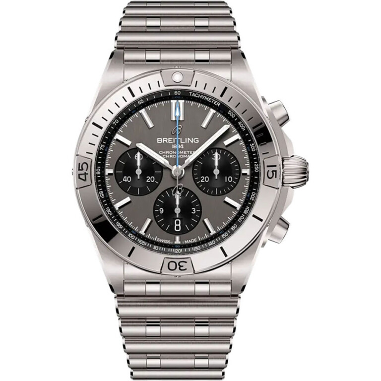 Breitling Chronomat b01 42mm EB0134101M1E1 Titanium Watch Grey Dial