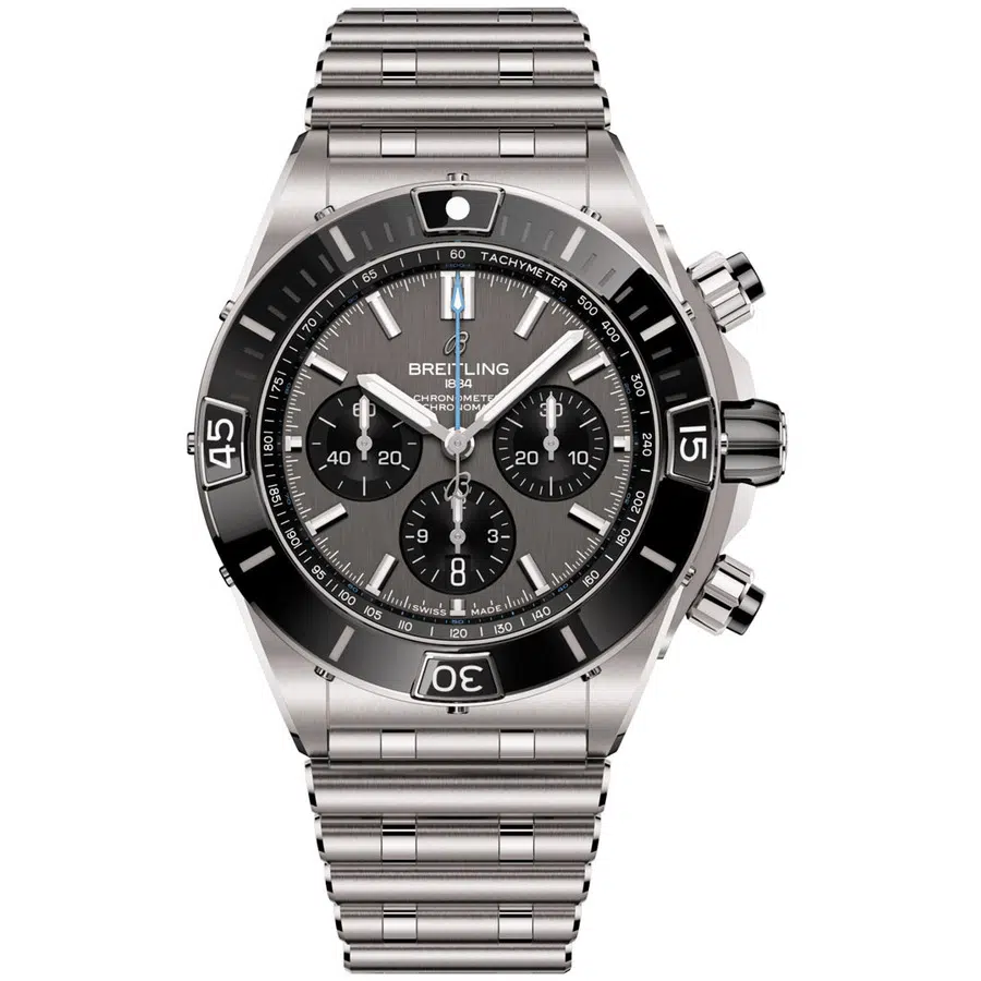 Breitling Chronomat b01 44mm EB0136251M1E1 Titanium Men's Watch Grey Dial