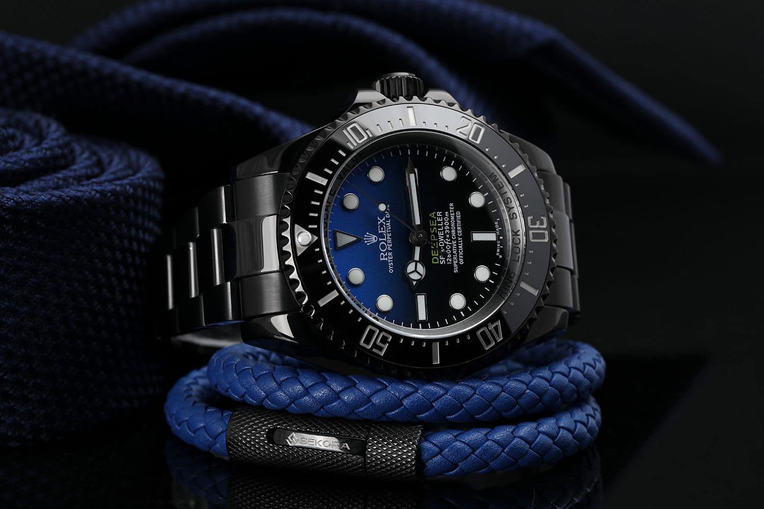 Rolex D-Blue Sea-Dweller Deepsea Black PVD/DLC Coating 116660 MINT