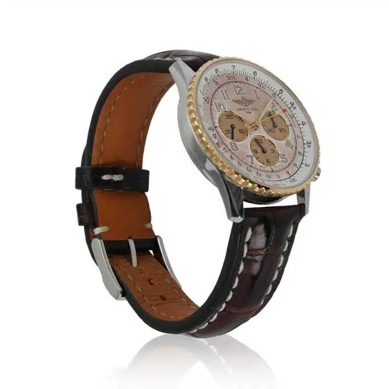 Breitling Navitimer Ivory Dial Leather Strap D30022 – image 4