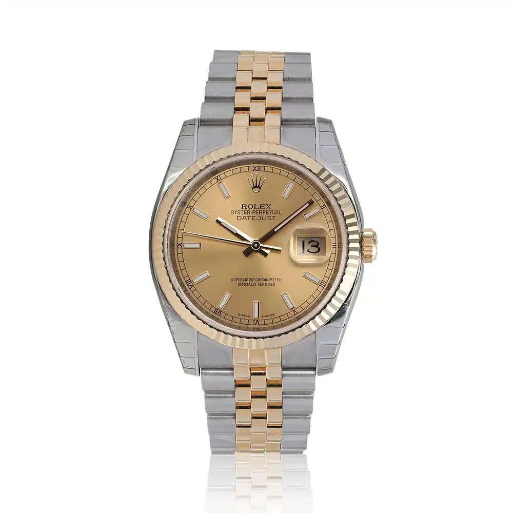Rolex Datejust 116233 Champagne Index Stainless Steel With Yellow Gold Watch – image 4