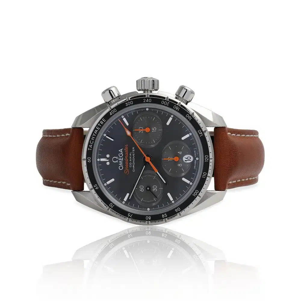 Omega Speedmaster Chronograph 324.32.38.50.06.001 Stainless Steel with Brown Leather Watch – image 6