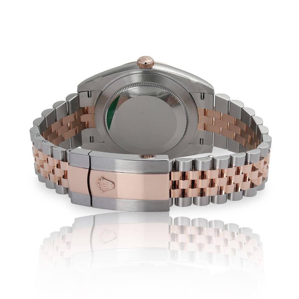 Rolex Datejust 41mm Steel & Rose Gold Watch Chocolate Dial 126301 - 2017