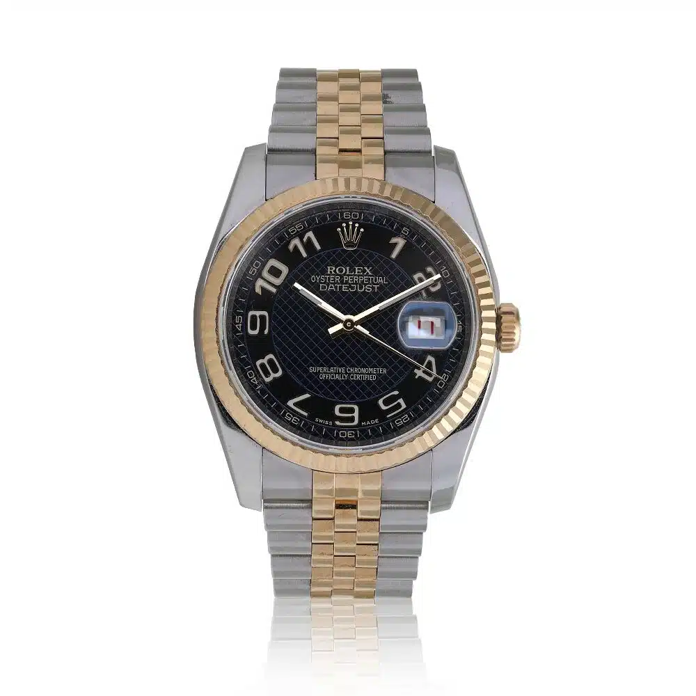 Rolex Datejust 36mm Blue Pattern Arabic Dial 116233 Stainless Steel Two Tone Watch – image 5