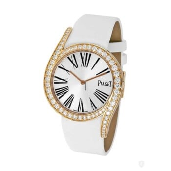 Piaget Limelight G0A39167 Rose Gold with White Satin Watch