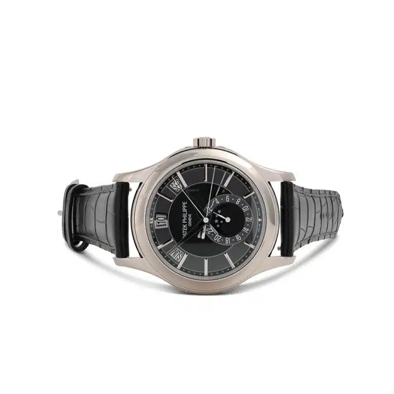 Patek Philippe Annual Calendar 5205G White Gold With Black Alligator Watch – image 4