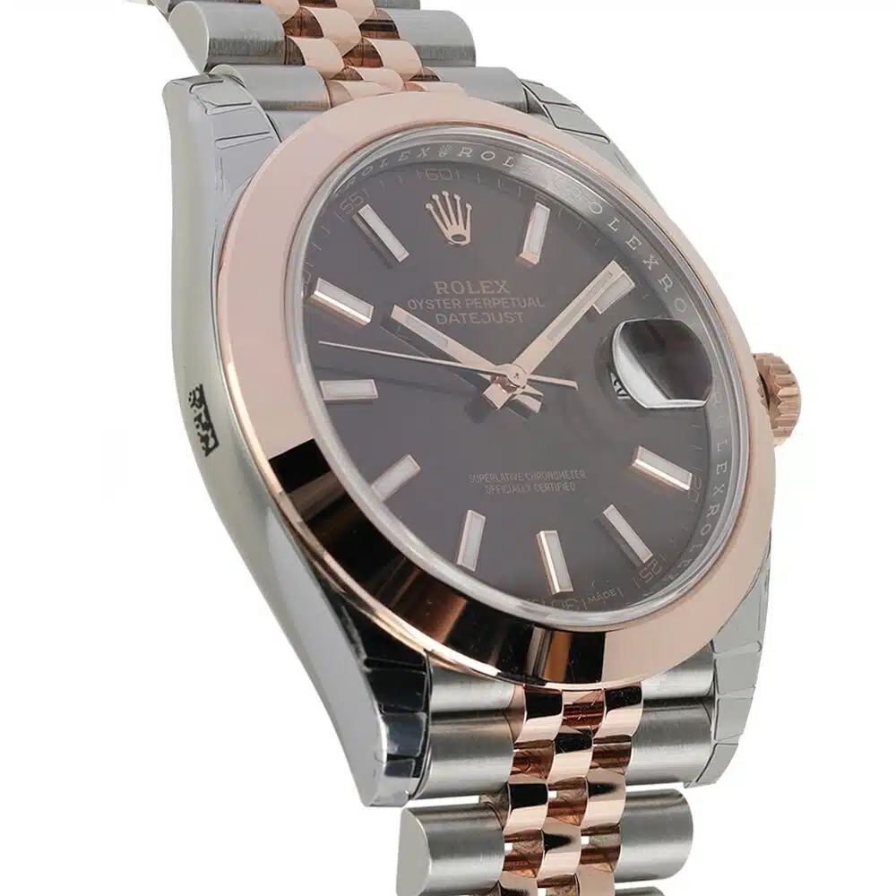 Rolex Datejust 41mm Steel & Rose Gold Watch Chocolate Dial 126301-0002 - 2017 – image 3
