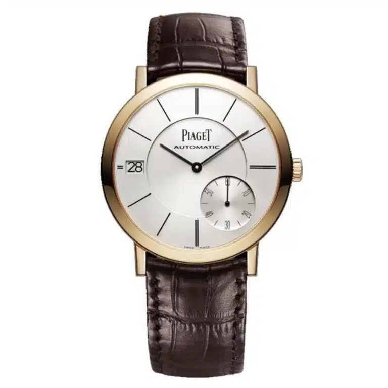 Piaget Altiplano G0A38131 Rose Gold with Brown Leather Watch Silver Dial 2018
