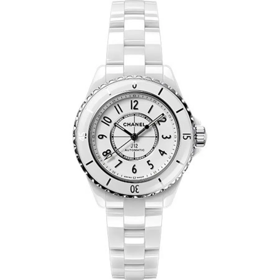 Chanel J12 H5699 White Ceramic And Steel Case - White Dial - White Ceramic Bracelet 2024