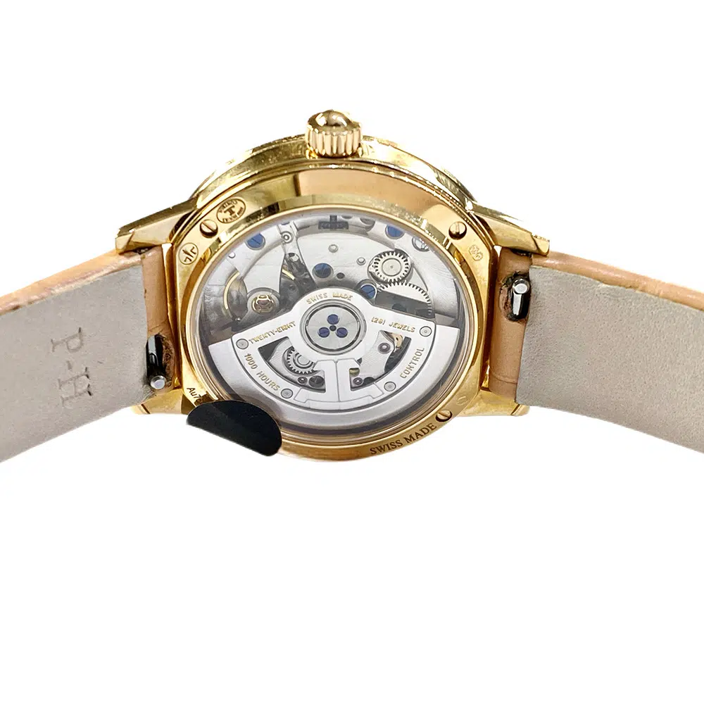 Jaeger LeCoultre Rendezvous Q3512520 Rose Gold With Tan Leather Watch Silver Arabic Dial – image 5
