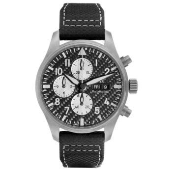 IWC Pilot Chronograph IW377903 AMG Automatic Carbon Dial Men's Watch 2024