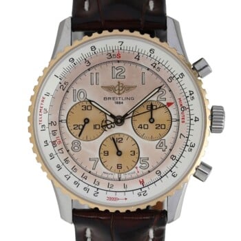 Breitling Navitimer Ivory Dial Leather Strap D30022