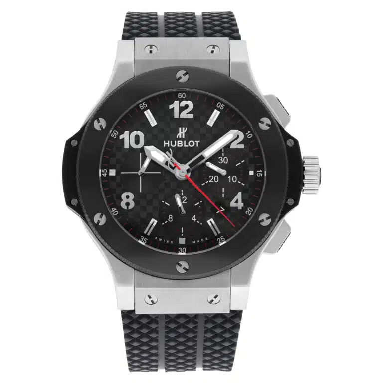 Hublot Big Bang 44 mm BLACK DIAL CERAMIC BEZEL RUBBER BAND 301.SB.131.RX