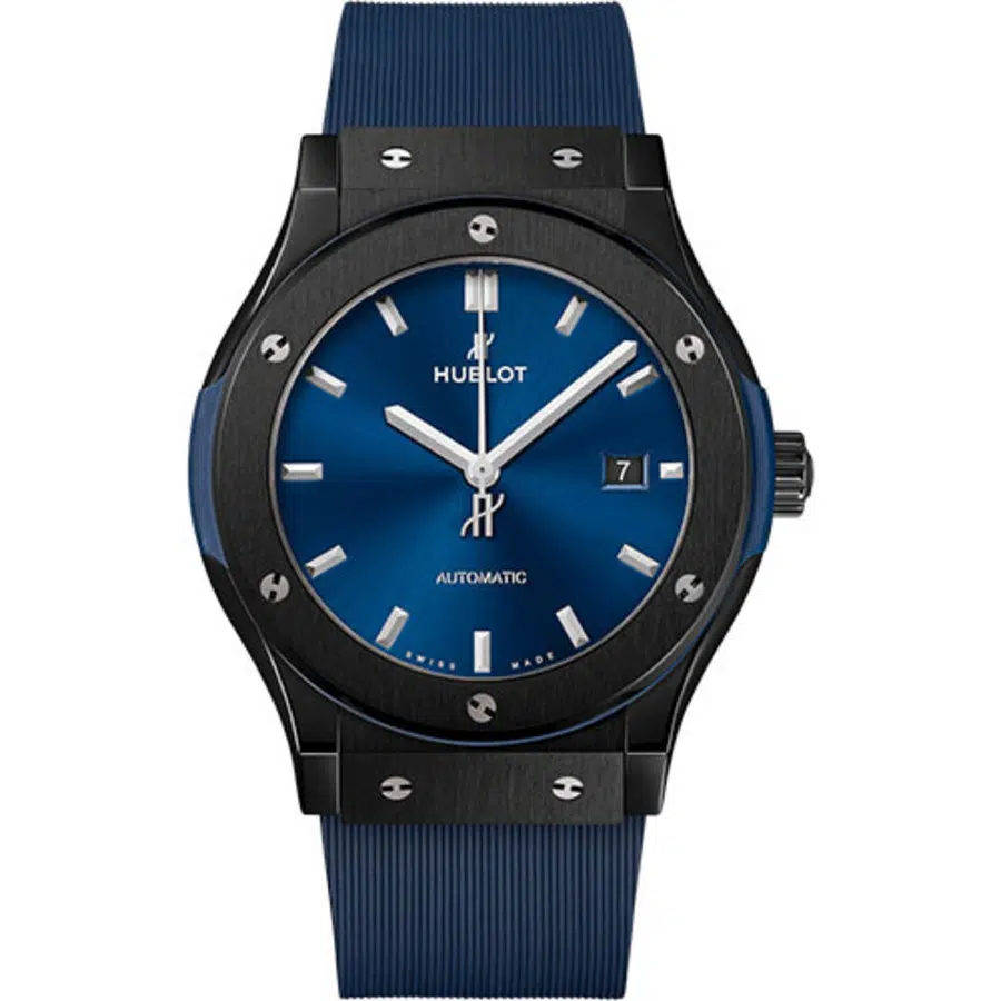 Hublot Classic Fusion Blue 542.CM.7170.RX Ceramic With Blue Rubber Blue Dial