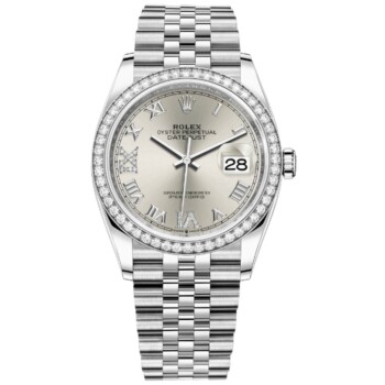 Rolex Datejust 36mm 126284rbr-0021 Stainless Steel Watch Silver Roman Dial 2024
