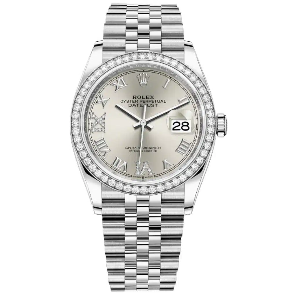 Rolex Datejust 36mm 126284rbr-0021 Stainless Steel Watch Silver Roman Dial 2024