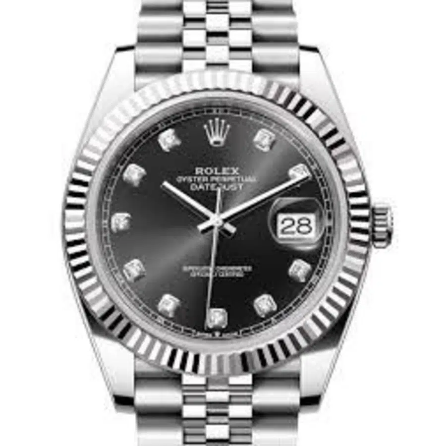 Rolex Datejust 41 126334 Datejust 41 Stainless Steel with Black Diamond Dial Watch 2021