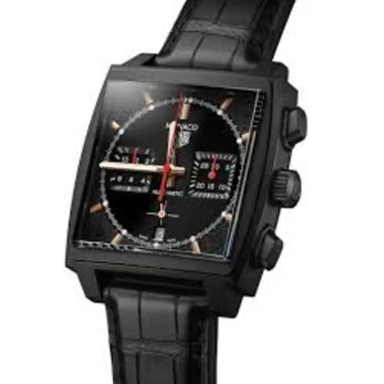 TAG Heuer Monaco CBL2180.FC6497 Chronograph Automatic Black Dial Alligator Leather