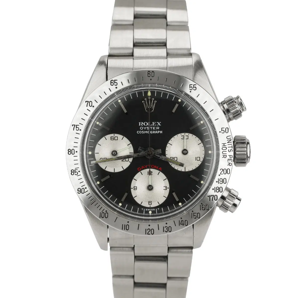 Rolex Daytona 6265 Chronograph 37mm Stainless Steel Black Dial
