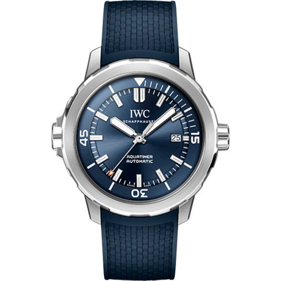 IWC Aquatimer Automatic IW328801 Stainless Steel Case 42mm Blue Rubber Strap Blue Dial Watch 2024
