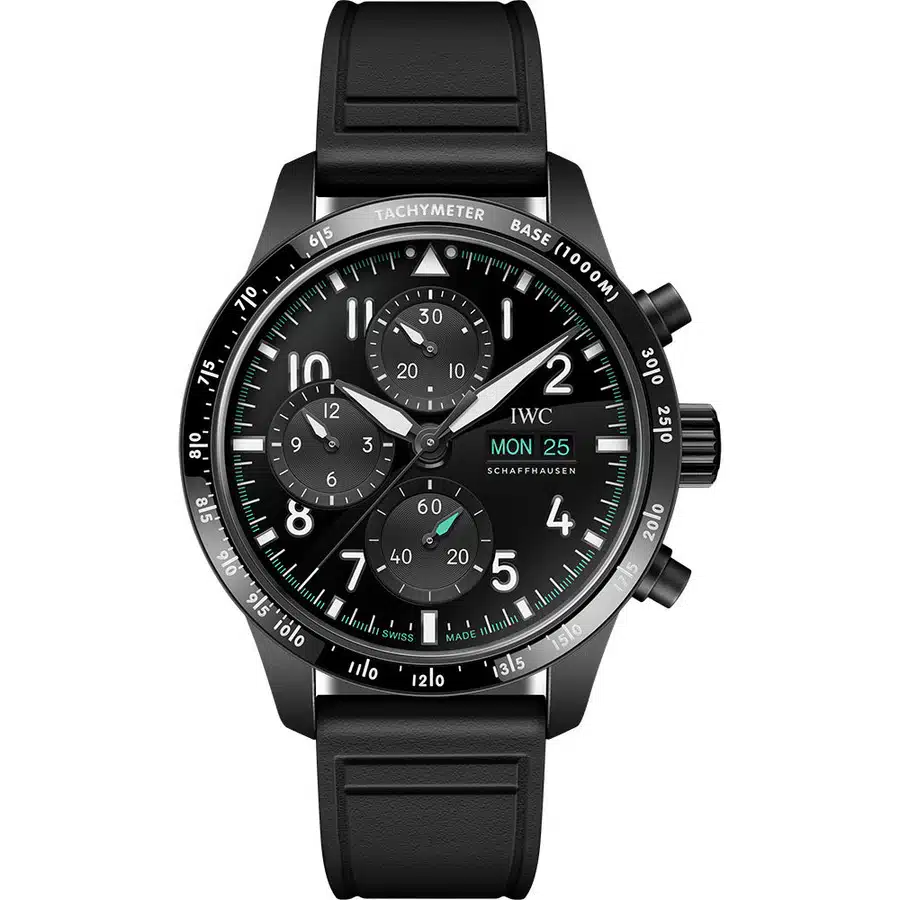 IWC Pilot's Watch IW388306 41 Mercedes-Amg Petronas Formula One™ Team Ceratanium Case Black Dial Rubber Strap