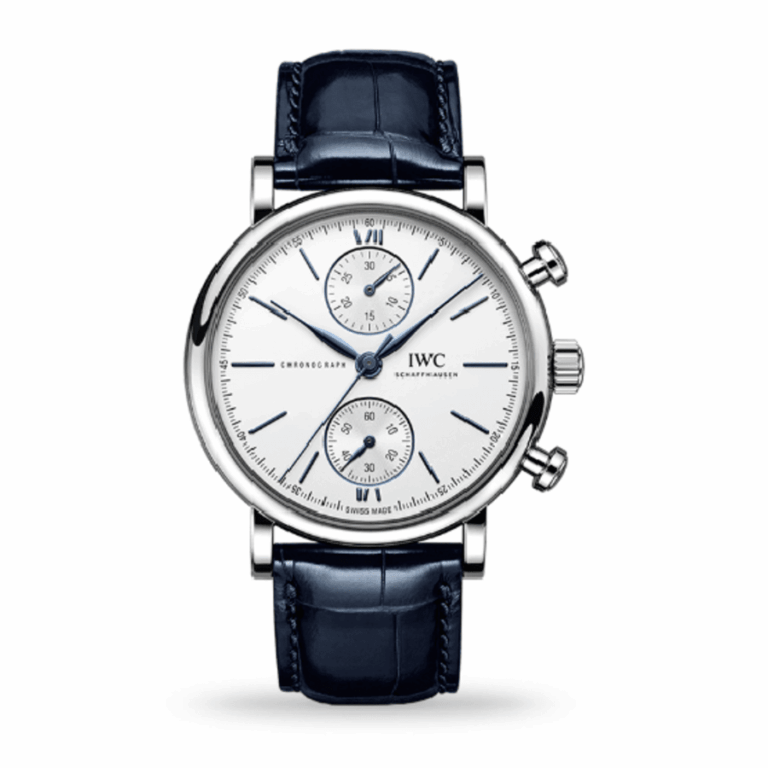 IWC IW391037 Portuguese Chronograph Stainless Steel with White Dial Watch