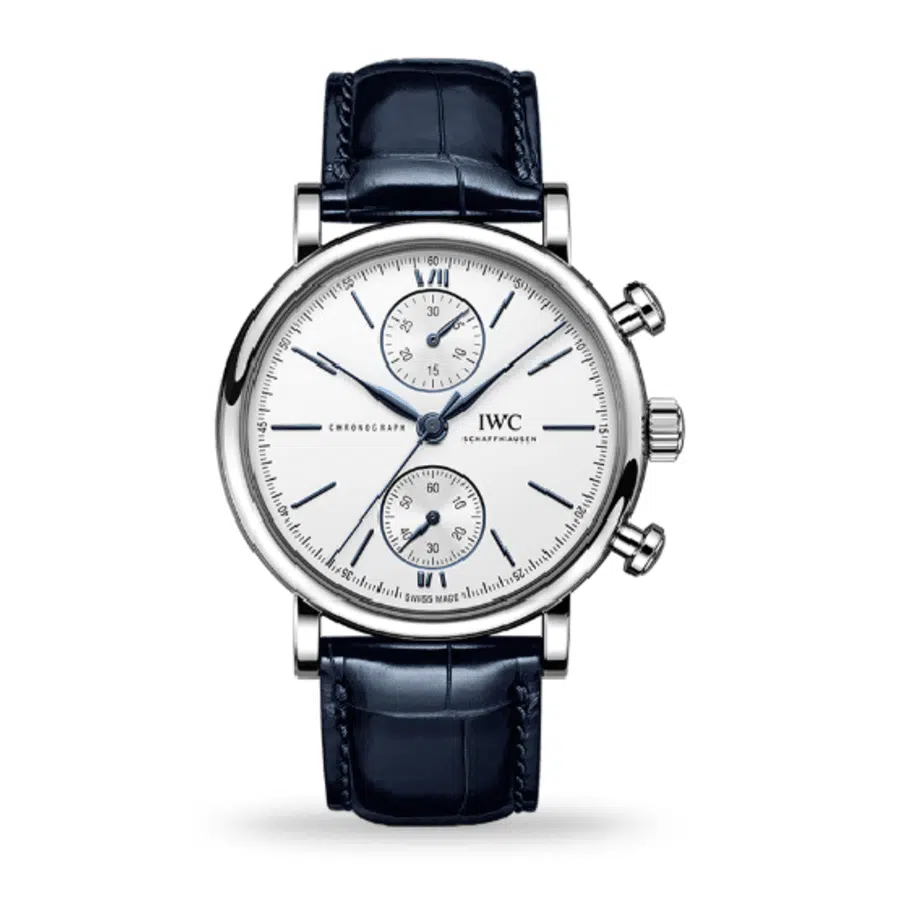 IWC IW391037 Portuguese Chronograph Stainless Steel with White Dial Watch