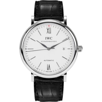 IWC Portofino Automatic IW356501 Stainless Steel 40mm Black Crocodile Leather
