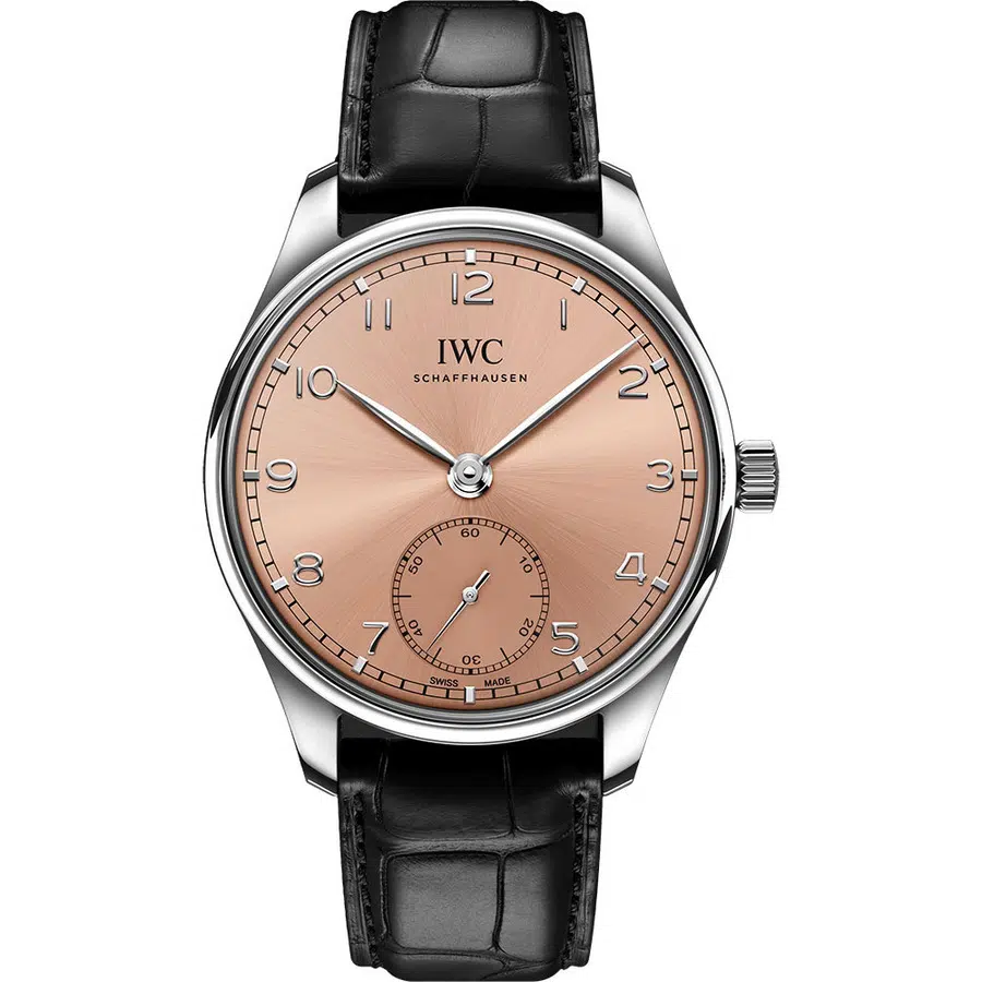 IWC Portugieser Automatic 40 mm Stainless Steel Case IW358313 Black Alligator Leather Strap