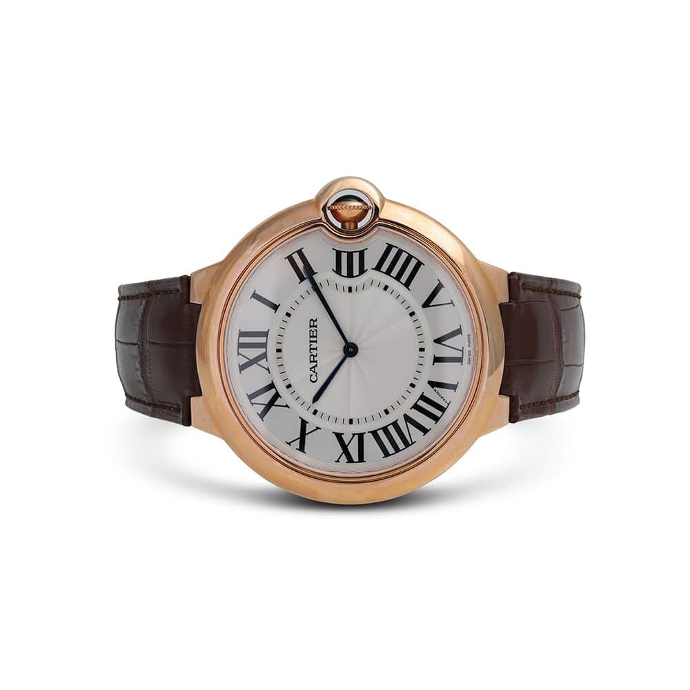 Cartier Ballon Bleu 46mm XL W6920054 Rose Gold Watch Manual Winding
