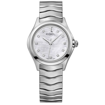 Ebel Wave Diamond Dial 1216267 Stainless Steel Watch