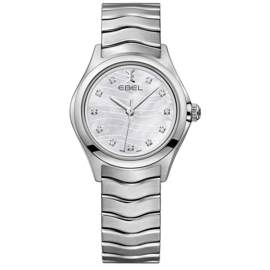 Ebel Wave Diamond Dial 1216267 Stainless Steel Watch