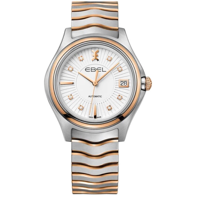 Ebel Wave 1216322 Stainless Steel With Rose Gold Watch