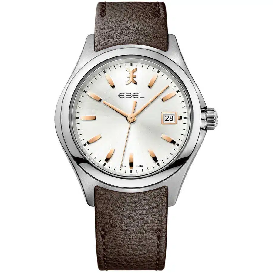 Ebel Wave 1216330 Stainless Steel With  Brown Leather Watch