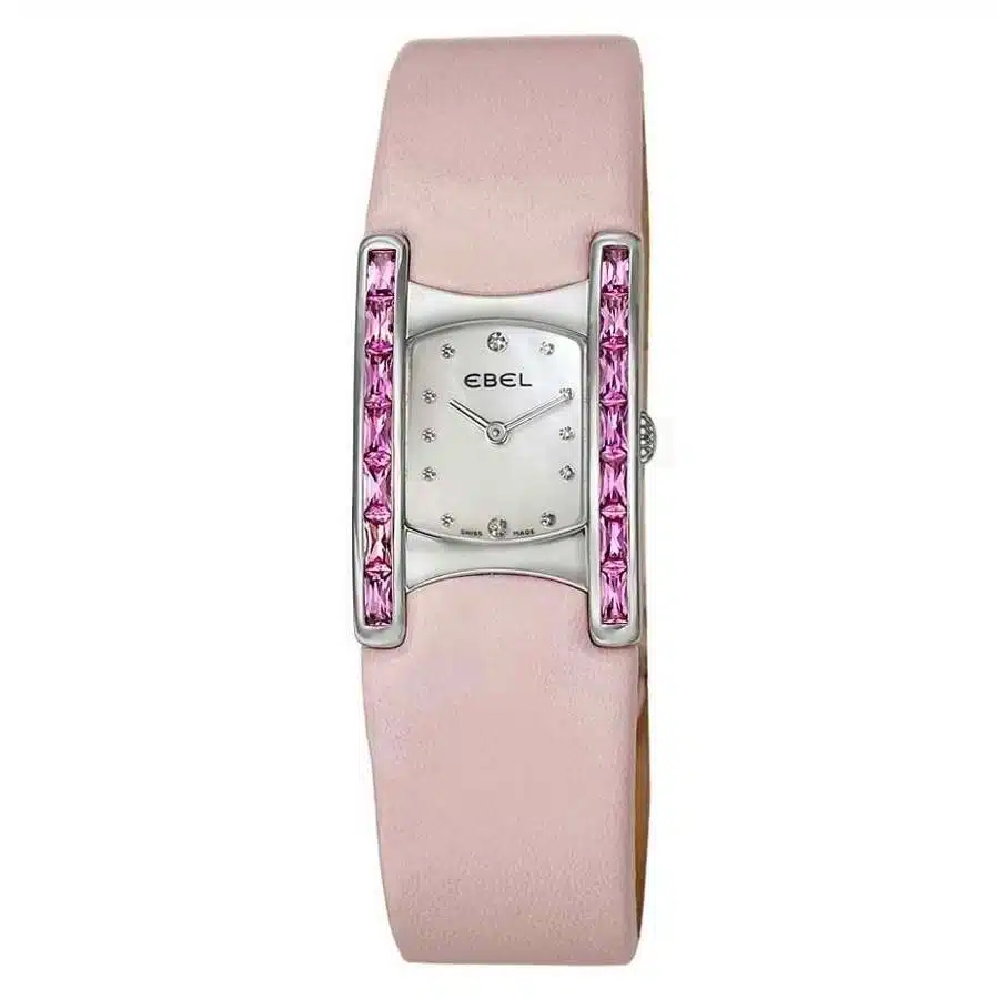 Ebel Beluga 9057A28-1998035530 Stainless Steel With Pink Leather Watch