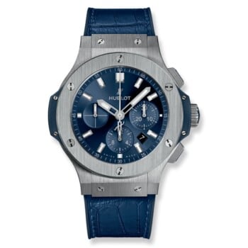 Hublot Big Bang 301.SX.7170.LR Stainless Steel 44mm Blue Alligator Leather Watch 2024