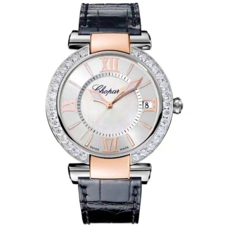 Chopard Imperiale 388531-6003 Stainless Steel & Rose Gold With Black Leather Strap