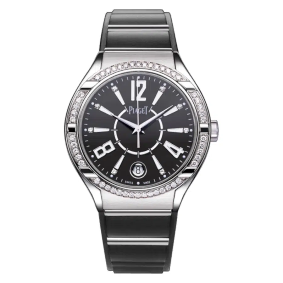 Piaget Polo GOA36014 White Gold With Black Rubber Watch Black Dial 2024
