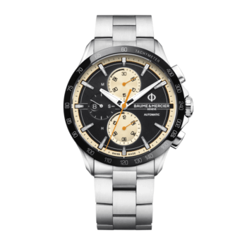 Baume and Mercier Clifton Club Automatic Chronograph 10435 Stainless Steel Watch Black Dial 2024