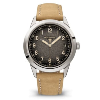 Patek Philippe Calatrava 5226G-001 White Gold With Brown Leather Watch Black Dial 2024