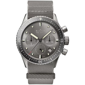 Blancpain Fifty Fathoms Chronograph Titanium With Grey Fabric Watch Grey Dial 5200-1210-NAGA