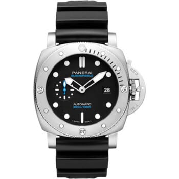 Panerai Luminor Quaranta Quattro 44mm PAM01229 Stainless Steel With Black Rubber Watch Black Dial 2024