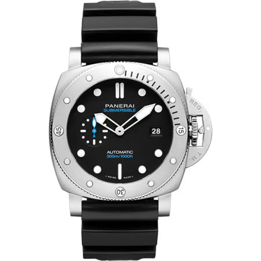 Panerai Luminor Quaranta Quattro 44mm PAM01229 Stainless Steel With Black Rubber Watch Black Dial 2024