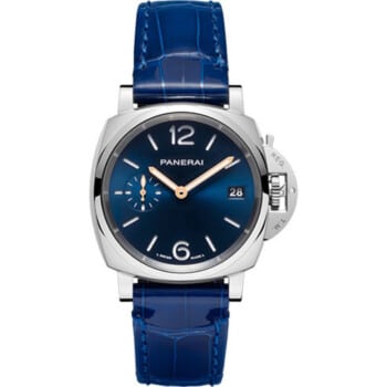 Panerai Luminor Due 38mm PAM01273 Stainless Steel With Blue Leather Watch Blue Dial 2024