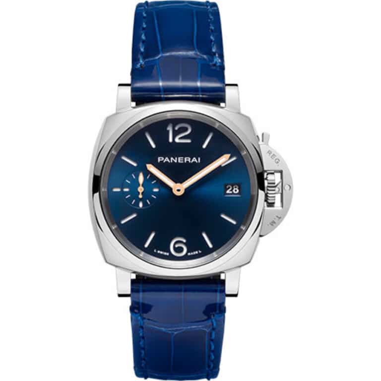 Panerai Luminor Due 38mm PAM01273 Stainless Steel With Blue Leather Watch Blue Dial 2024