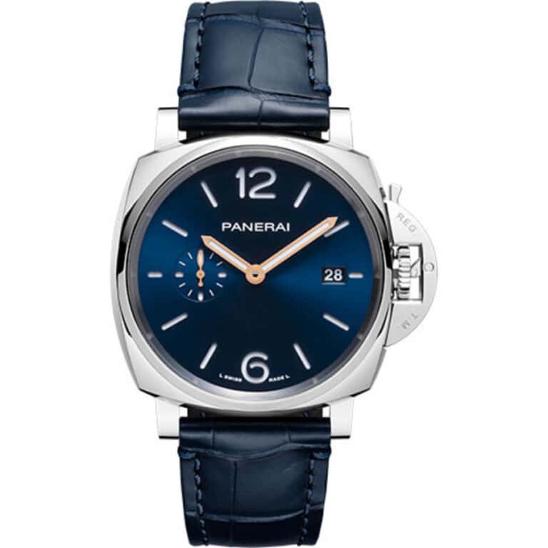 Panerai Luminor Due PAM01274 42mm Stainless Steel With Blue Leather Watch Blue Dial 2024
