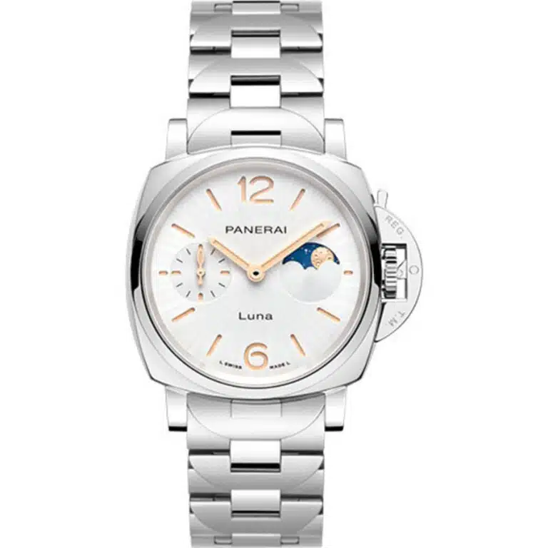 Panerai Luminor Due 38mm Stainless Steel Watch White Dial PAM01301