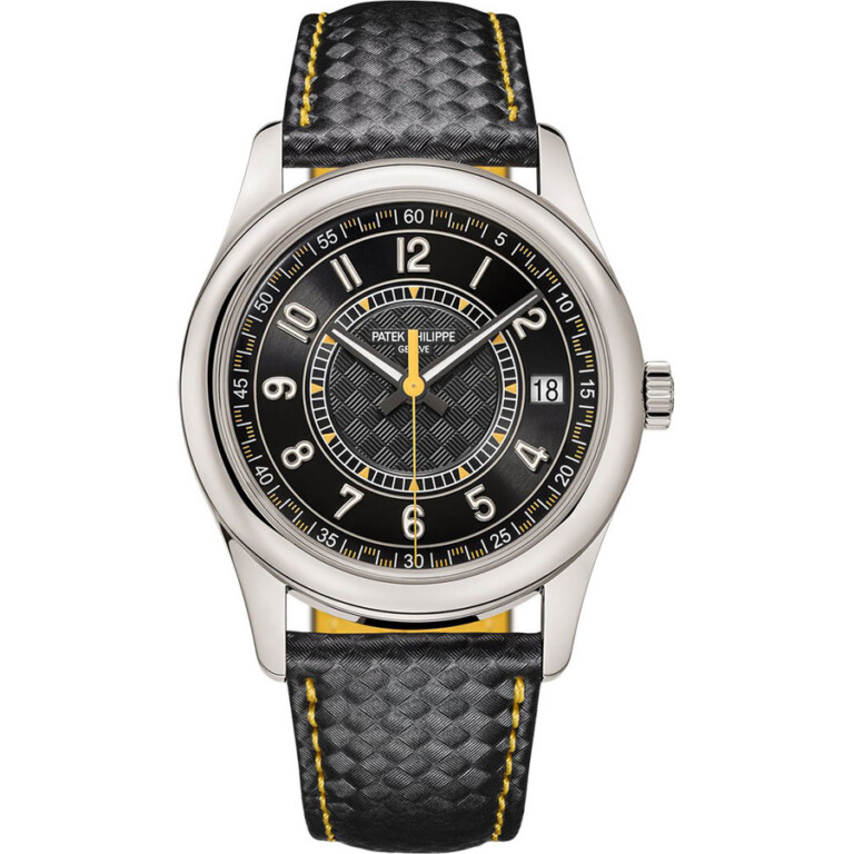 Patek Philippe Calatrava 40mm 6007G-001 White Gold With Black Calfskin Leather Watch Black Dial 2024