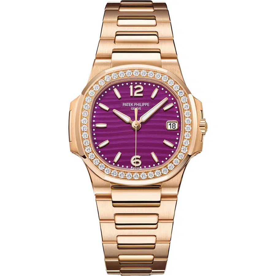 Patek Philippe Nautilus 32mm 7010/1R-013 Rose Gold Watch Purple Dial 2024